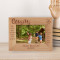 No Matter What Challenges Might Carry Us Apart Personalized Wooden Frame-6" x 4" Brown Horizontal