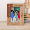 Your Family Is The Best Team You Could Ever Have Personalized Wooden Frame 4" x 6" Brown (Vertical)