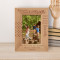 Treasure Your Cousins Personalized Wooden Frame 4" x 6" Brown (Vertical)
