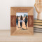 Born Cousins, Become Best Friends Personalized Wooden Frame 3 1/2" x 5" Brown (Vertical)