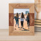 Born Cousins, Become Best Friends Personalized Wooden Frame 5" x 7" Brown (Vertical)