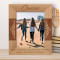 Born Cousins, Become Best Friends Personalized Wooden Frame 8" x 10" Brown (Vertical)