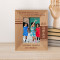 A Grandparents House Is Where Cousins Become Best Fiends Personalized Wooden Frame 3 1/2" x 5" Brown (Vertical)