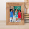 A Grandparents House Is Where Cousins Become Best Fiends Personalized Wooden Frame 5" x 7" Brown (Vertical)