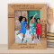 A Grandparents House Is Where Cousins Become Best Fiends Personalized Wooden Frame 8" x 10" Brown (Vertical)