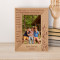 Having Cousins Is A True Blessing Because They Are Best Friends Personalized Wooden Frame 4" x 6" Brown (Vertical)