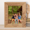 Having Cousins Is A True Blessing Because They Are Best Friends Personalized Wooden Frame 8" x 10" Brown (Vertical)