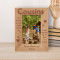 Cousins Are Forever Friends Whose Hearts Are Bound Together By The Love Of A Family Personalized Wooden Frame 4" x 6" Brown (Vertical)