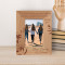 We Didn't Realize We Were Making Memories, We Just Knew We Were Personalized Wooden Frame 3 1/2" x 5" Brown (Vertical)