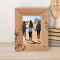 We Didn't Realize We Were Making Memories, We Just Knew We Were Personalized Wooden Frame 4" x 6" Brown (Vertical)