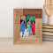 Unlike Friends That Come And Go During Our Lives, Cousins Are There To Stay Forever Personalized Wooden Frame 3 1/2" x 5" Brown (Vertical)