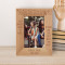 Cousins Are Connected Heart To Heart Personalized Wooden Frame 4" x 6" Brown (Vertical)