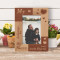My Heart Belongs To My Niece Personalized Wooden Frame 4" x 6" Brown (Vertical)