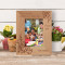 Nieces Are Like Sunshine On A Rainy Day Personalized Wooden Frame 3 1/2" x 5" Brown (Vertical)