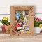Nieces Are Like Sunshine On A Rainy Day Personalized Wooden Frame 4" x 6" Brown (Vertical)