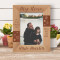 My Little Princess You Totally Rule My Heart Personalized Wooden Frame 5" x 7" Brown (Vertical)