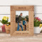 Niece You Are Full Of Love And Surprises Personalized Wooden Frame 4" x 6" Brown (Vertical)