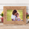 My Little Princess You Totally Rule My Heart Personalized Wooden Frame-7" x 5" Brown Horizontal