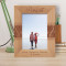 For A Lovely Parents Personalized Wooden Frame 5" x 7" Brown (Vertical)