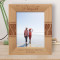 For A Lovely Parents Personalized Wooden Frame 8" x 10" Brown (Vertical)