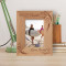 We Love Parents Personalized Wooden Frame 3 1/2" x 5" Brown (Vertical)