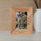 For The Love Of Country, They Accepted Death Personalized Wooden Frame 3 1/2" x 5" Brown (Vertical)