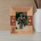The Brave Never Die Personalized Wooden Frame 3 1/2" x 5" Brown (Vertical)