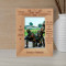 For The Love Of Country They Accepted Death Personalized Wooden Frame 4" x 6" Brown (Vertical)
