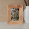 And They Who For Their Country Die Shall Fill An Honored Grave Personalized Wooden Frame 3 1/2" x 5" Brown (Vertical)