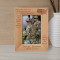 And They Who For Their Country Die Shall Fill An Honored Grave Personalized Wooden Frame 4" x 6" Brown (Vertical)