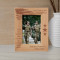 They Live In Each Patriot's Breast Personalized Wooden Frame 4" x 6" Brown (Vertical)