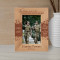 The Brave Never Die Personalized Wooden Frame 4" x 6" Brown (Vertical)