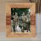 The Brave Never Die Personalized Wooden Frame 8" x 10" Brown (Vertical)