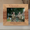The Brave Never Die Personalized Wooden Frame-10" x 8" Brown Horizontal