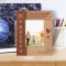My Nephew You Are Awesome And Loved Personalized Wooden Frame 3 1/2" x 5" Brown (Vertical)