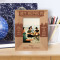  My Nephew Here Together Or Miles Apart Personalized Wooden Frame 3 1/2" x 5" Brown (Vertical)