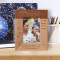 To Me My Nephew Is The Angel Of My World Personalized Wooden Frame 3 1/2" x 5" Brown (Vertical)