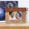 To Me My Nephew Is The Angel Of My World Personalized Wooden Frame-5" x 3 1/2" Brown Horizontal