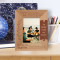 There's This Boy Personalized Wooden Frame 3 1/2" x 5" Brown (Vertical)