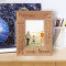 Share Laugh Personalized Wooden Frame 3 1/2" x 5" Brown (Vertical)
