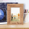 Share Laugh Personalized Wooden Frame 4" x 6" Brown (Vertical)