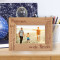 Share Laugh Personalized Wooden Frame-6" x 4" Brown Horizontal