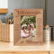 So Much Of What Is Great Has Sprung From The Closeness Of Family Ties Personalized Wooden Frame 3 1/2" x 5" Brown (Vertical)