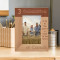 3 Generation A Tie To The Past & A Road To The Future Personalized Wooden Frame 4" x 6" Brown (Vertical)