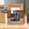 Three Generation Family Is A Connection To Life, A Tie To The Past & A Road To The Future Personalized Wooden Frame 4" x 6" Brown (Vertical)