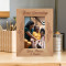 Three Generation Personalized Wooden Frame 4" x 6" Brown (Vertical)