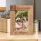 3 Generation Our Joy And Love We Pass Along Personalized Wooden Frame 4" x 6" Brown (Vertical)