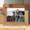 Three Generation Personalized Wooden Frame-10" x 8" Brown Horizontal