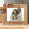 3 Generation A Mother's Treasure Is Her Daughter Personalized Wooden Frame-10" x 8" Brown Horizontal
