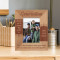 Families Are The Compass That Guides Us Personalized Wooden Frame 3 1/2" x 5" Brown (Vertical)